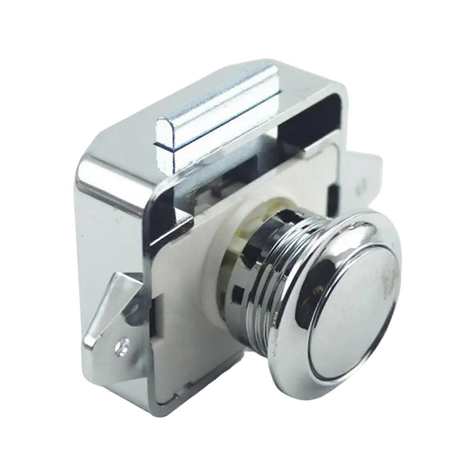 Push Button Latch Lock Drawer Knob, Professional Keyless Cupboard Lock Cabinet
