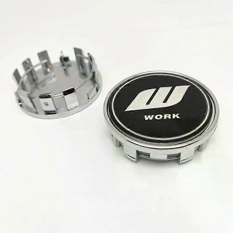 4pcs 54mm 50mm Wheel Center Caps Hub W Work Rays Volk Racing Car Styling Rims Cover Emblem Badge