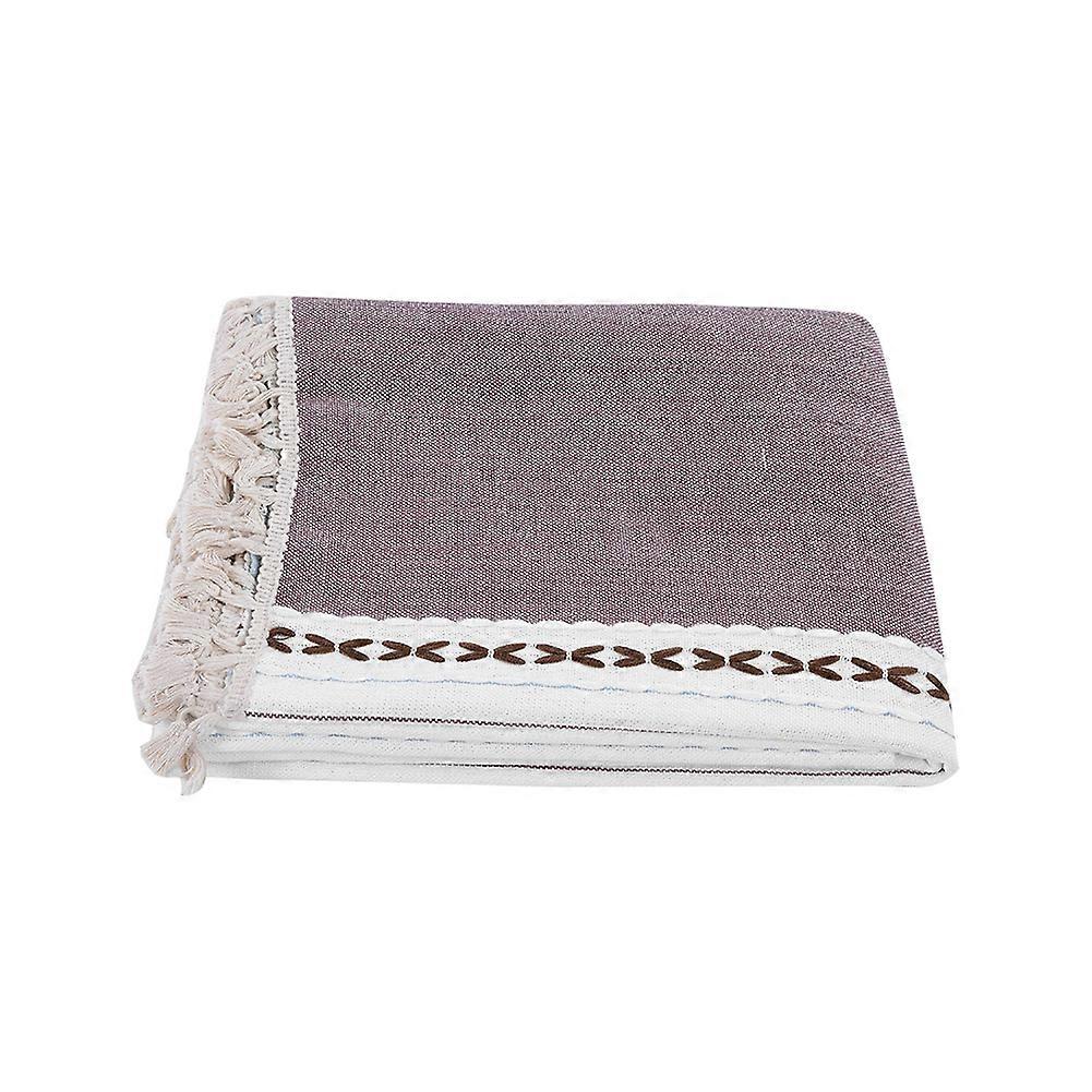 Tassel Cotton Linen Fabric Dust-Proof Tablecloth Size 60x120 CM Natural Material Table Cover Tabletop Decoration