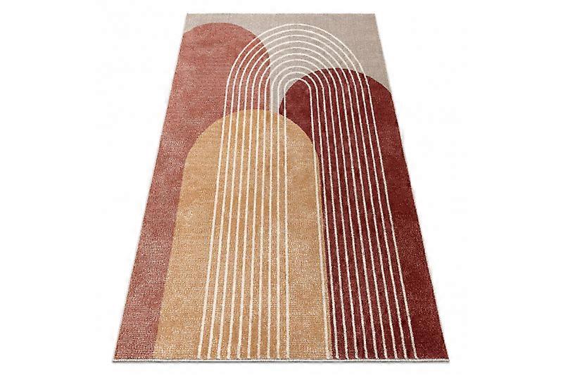 Carpet FUSION 0810 beige / terracotta - Geometric, modern, abstract