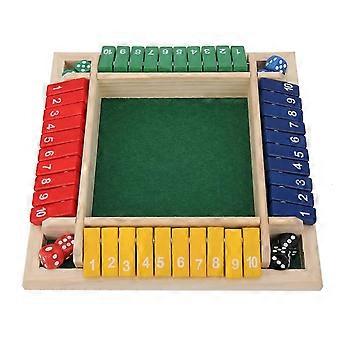 Dice Game Math Game Wooden Board Pub Bar Party Family Parent Child Interactive Game