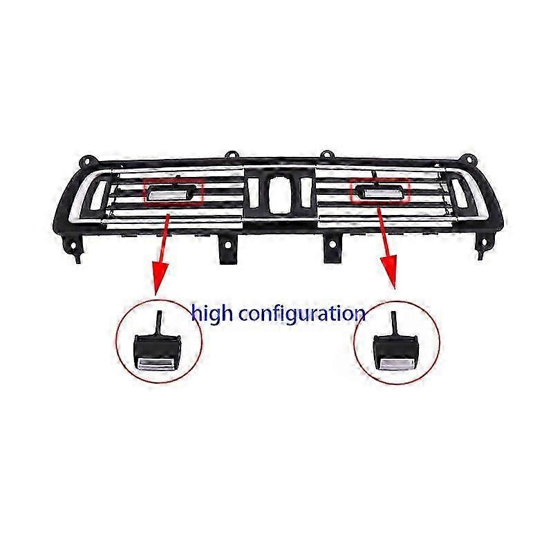 Front Row Wind Left Center Right Air Conditioning Vent Grill Outlet With Chrome Plate For BMW 7 Series F02 730 735 745 750