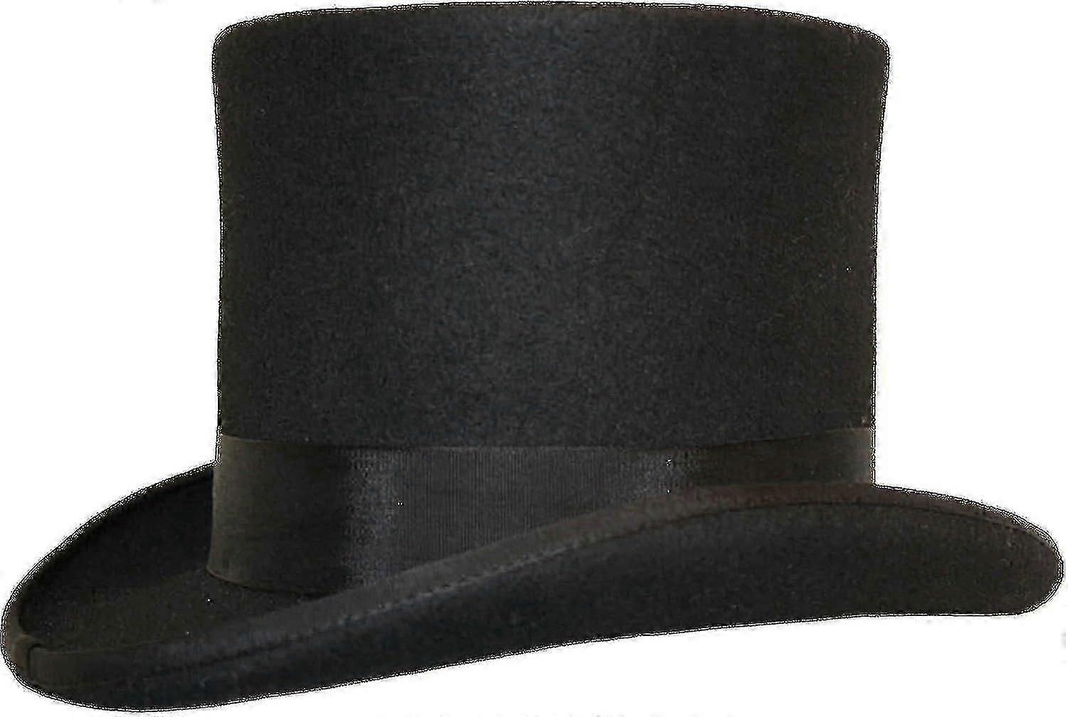 Top Hat - Hand Made Wool Top Hat with Satin Lining