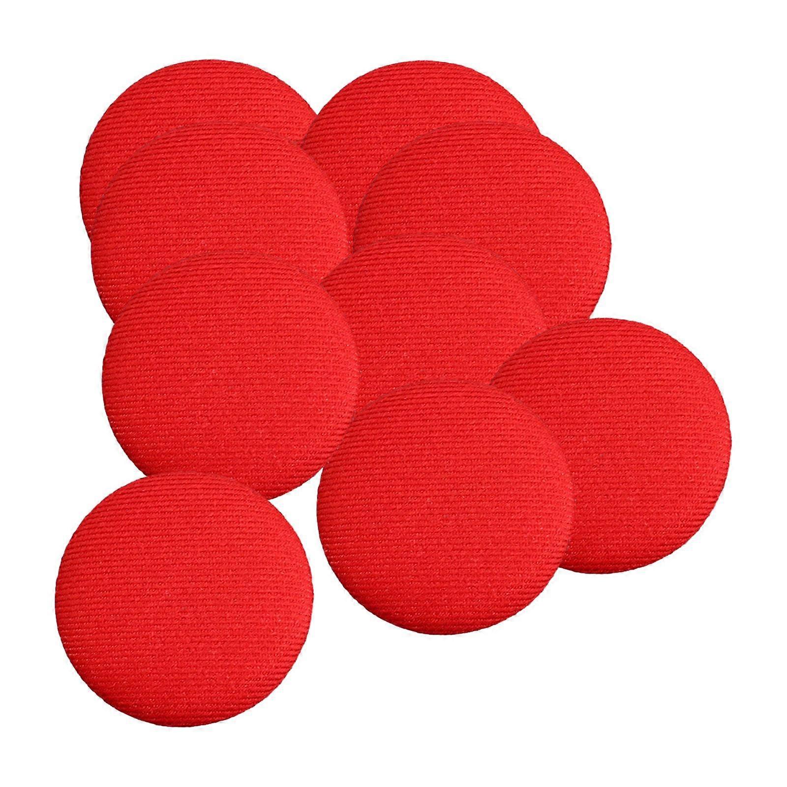 10Pcs Fabric Cloth Covered Buttons Metal Shank Buttons Handmade Making Crafts