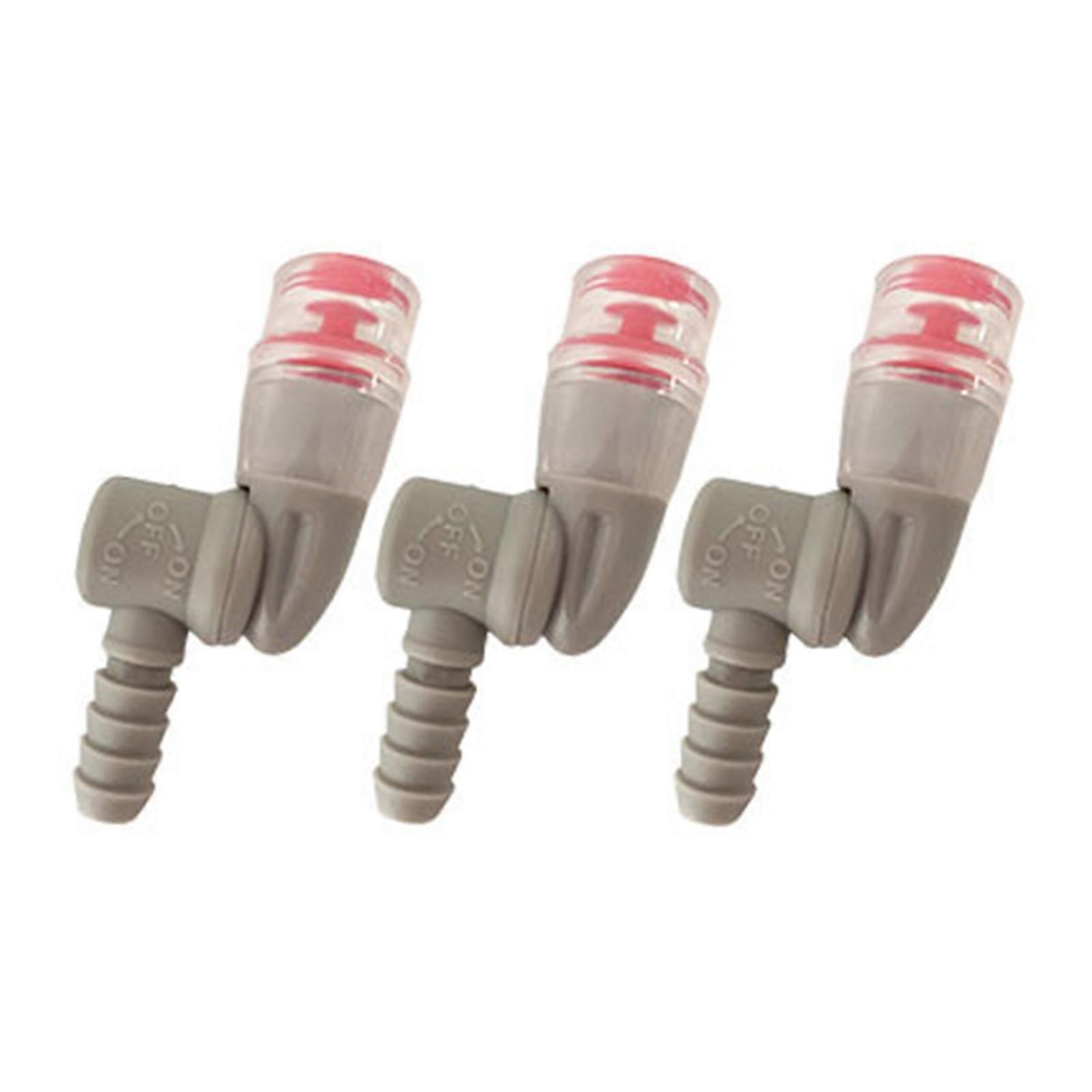 3pcsフレキシブルシリコーンマウスピース屋外サイクリングウォーターバッグマウスピース屋外用ホワイト