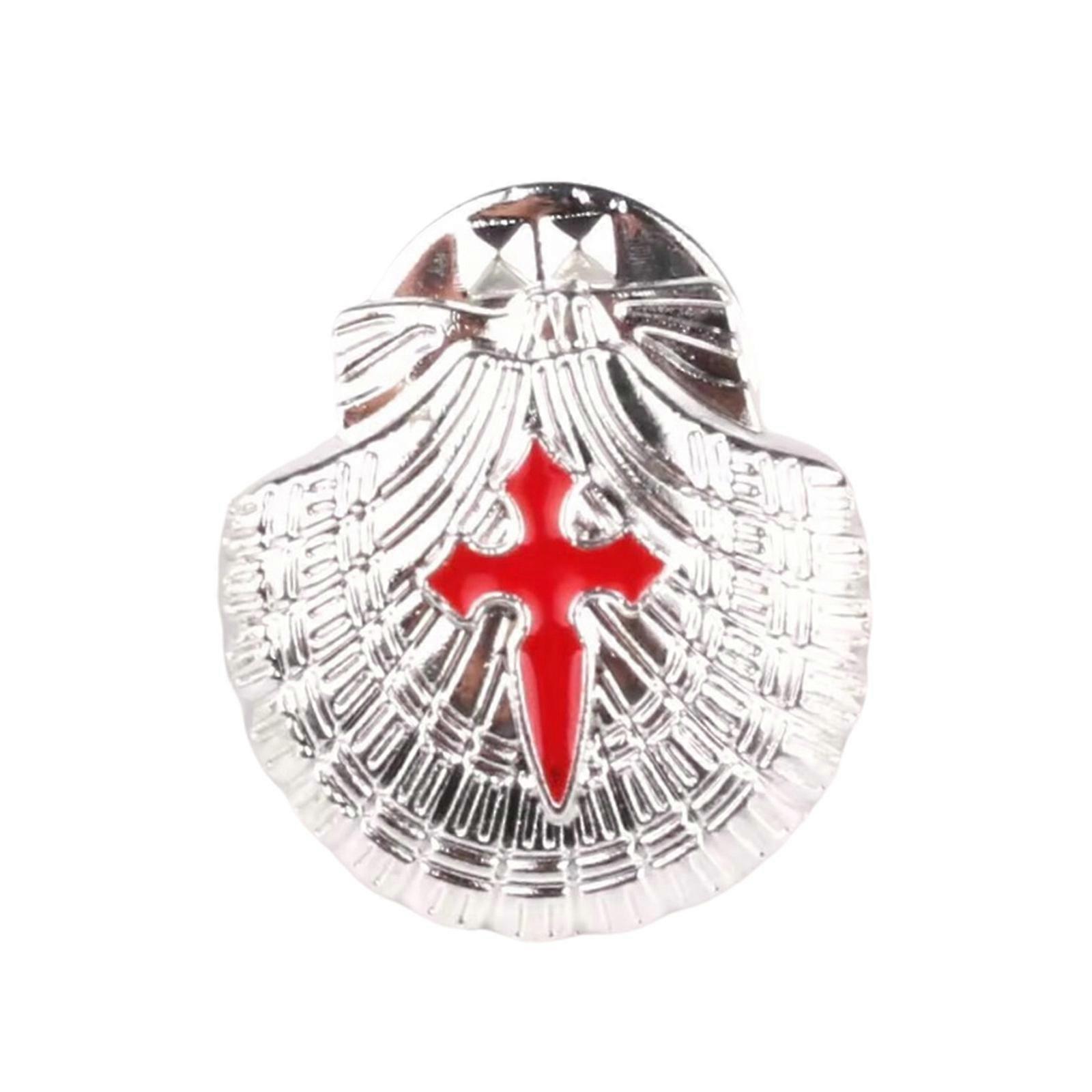 Elegant Sophisticated Shell Crosses Pin Vibranting Color Accesory Portable for Children and Adults Stylish Outfits