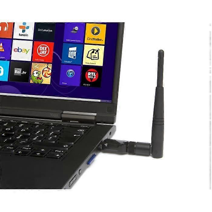 HAMLET HNW600ACU Wireless Netzwerkadapter - USB WLAN IEEE 802.11ac - Schwarz