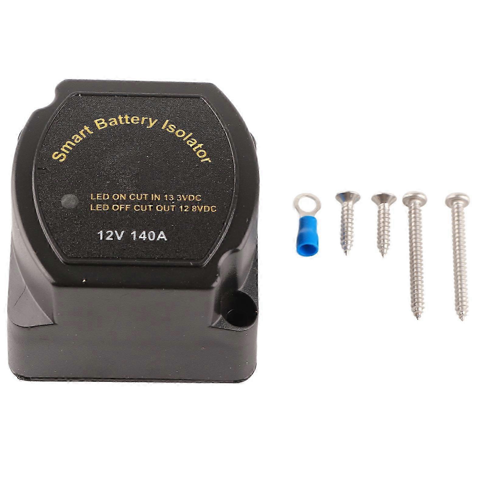 Battery Isolator Automatic Charging Voltage Sensitive Relay Installation Accessories 12V 140A