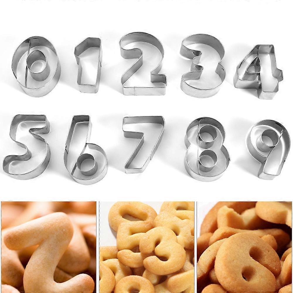 Decorative Cookie Shaper for Baking and Party Supplies, Multifunctional Food Cutter, Number Cake Mold to Create Fun Shapes with Cookie Dough