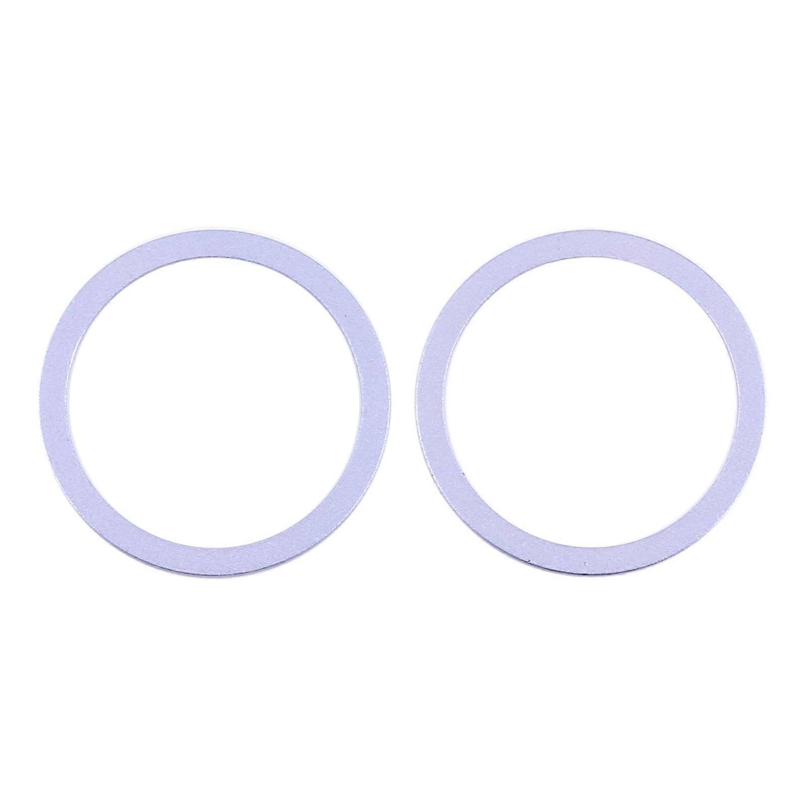 2 قطعة الكاميرا الخلفية عدسة زجاجية حامي معدني حلقة هوب ل iPhone 12