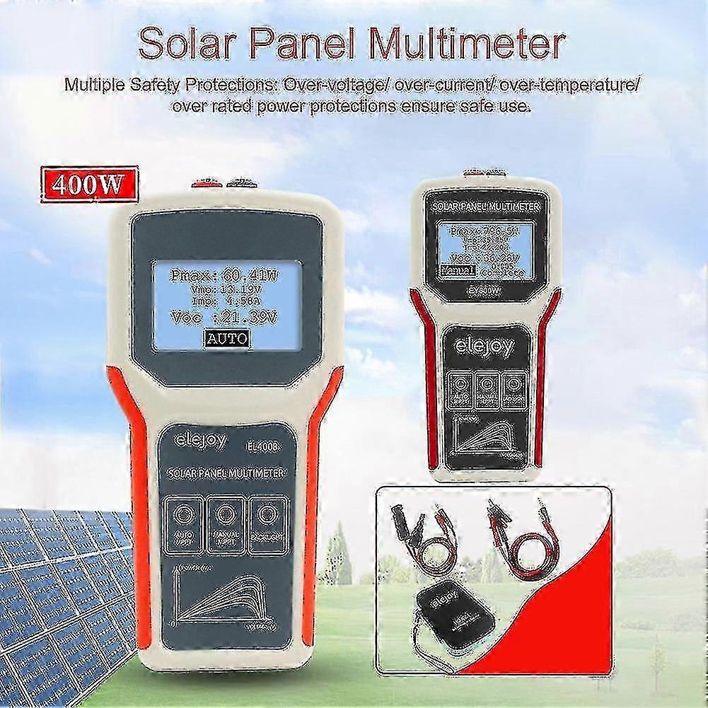 Photovoltaic Panel Multimeter Auto/ Manual Mppt Detection Solar Panel Mppt Tester With Lcd Backlight Open Circuit Voltage Tester