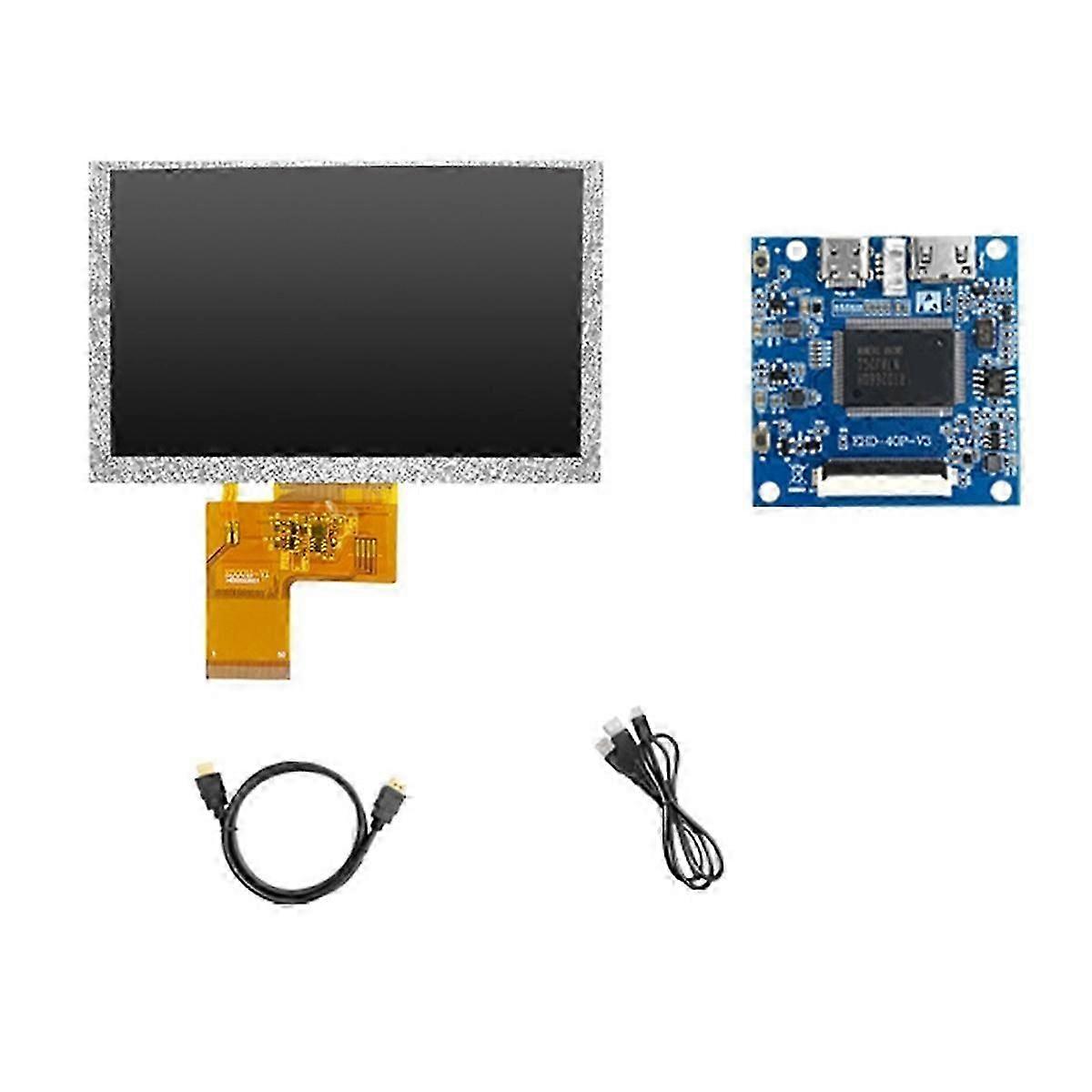 Módulo TN de tela de exibição compatível de 5 polegadas com interface RGB 40PIN Universal TYPE-C Power Mini - compatível com A