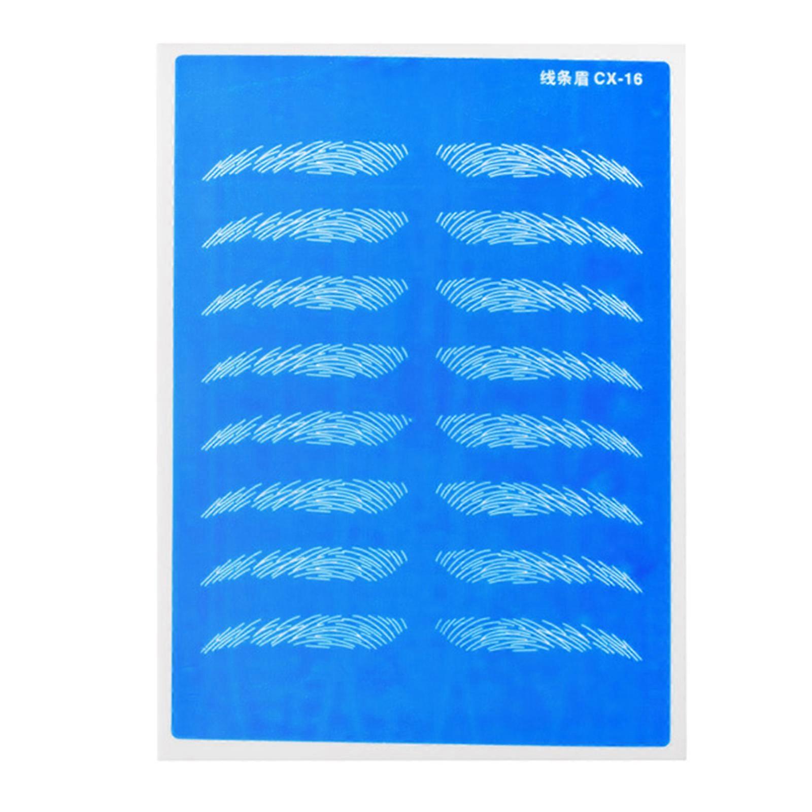 Permanent Makeup Eyebrows Double Sides Practice Skin Beginner Silicone Sheet Microblading Needling Tattoo Supplies