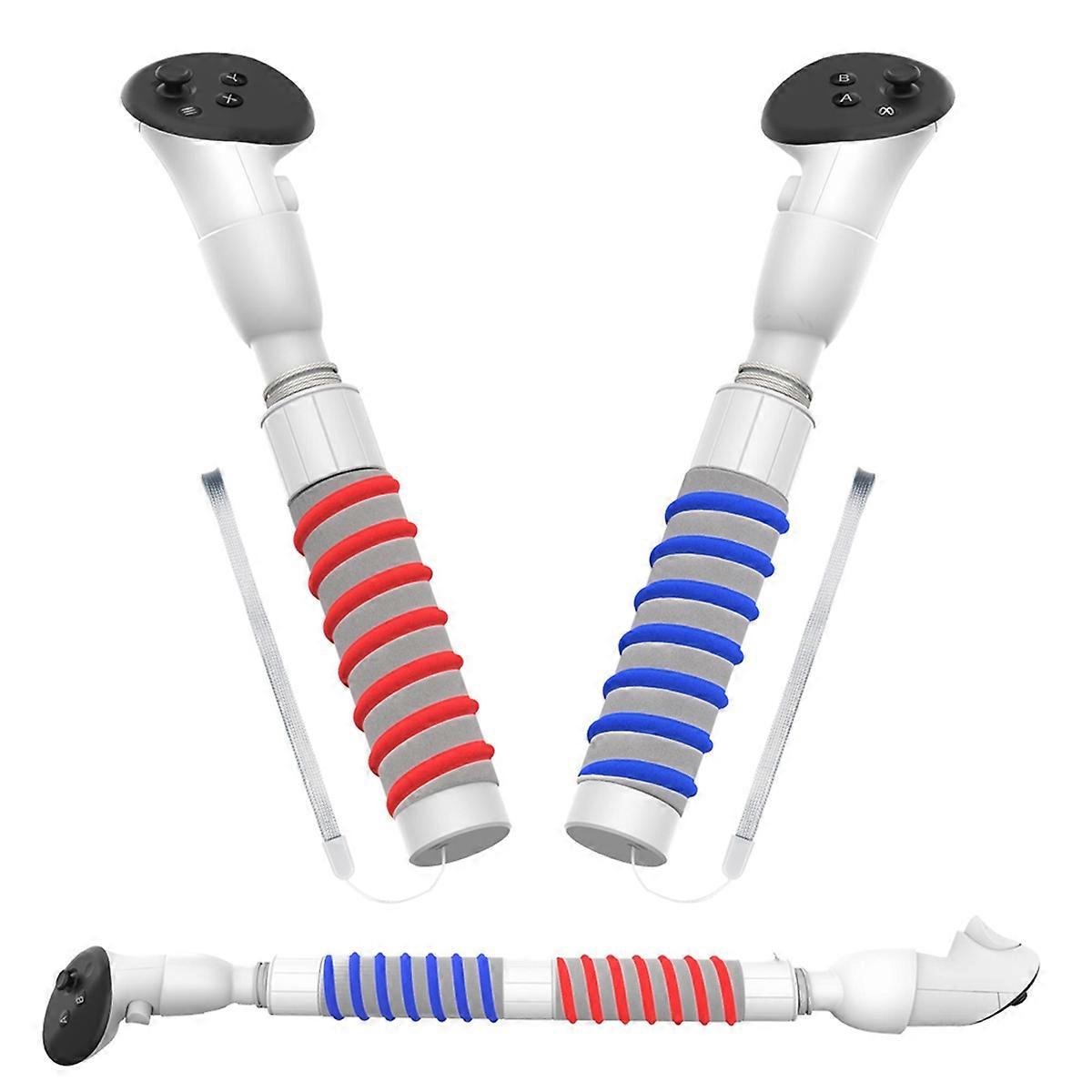 For Meta Quest 3 VR Golf Game Controller Handle Non-Slip Sponge Extension Grips Long Sticks VR Games