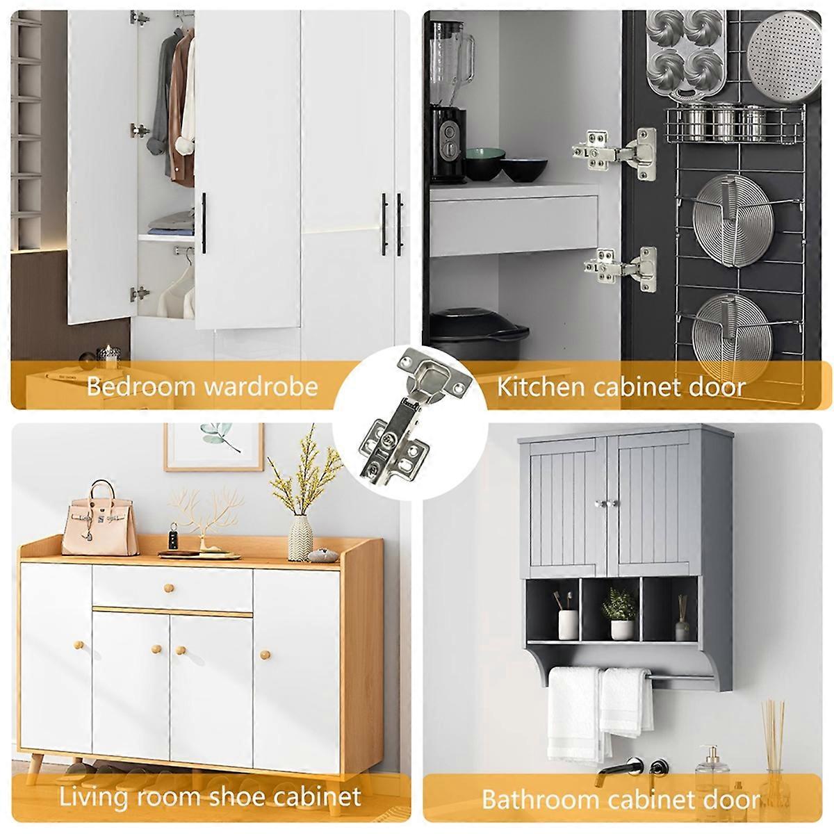 Hinges Hydraulic Cabinet Door Hinge Damper Buffer Soft Quiet Closing