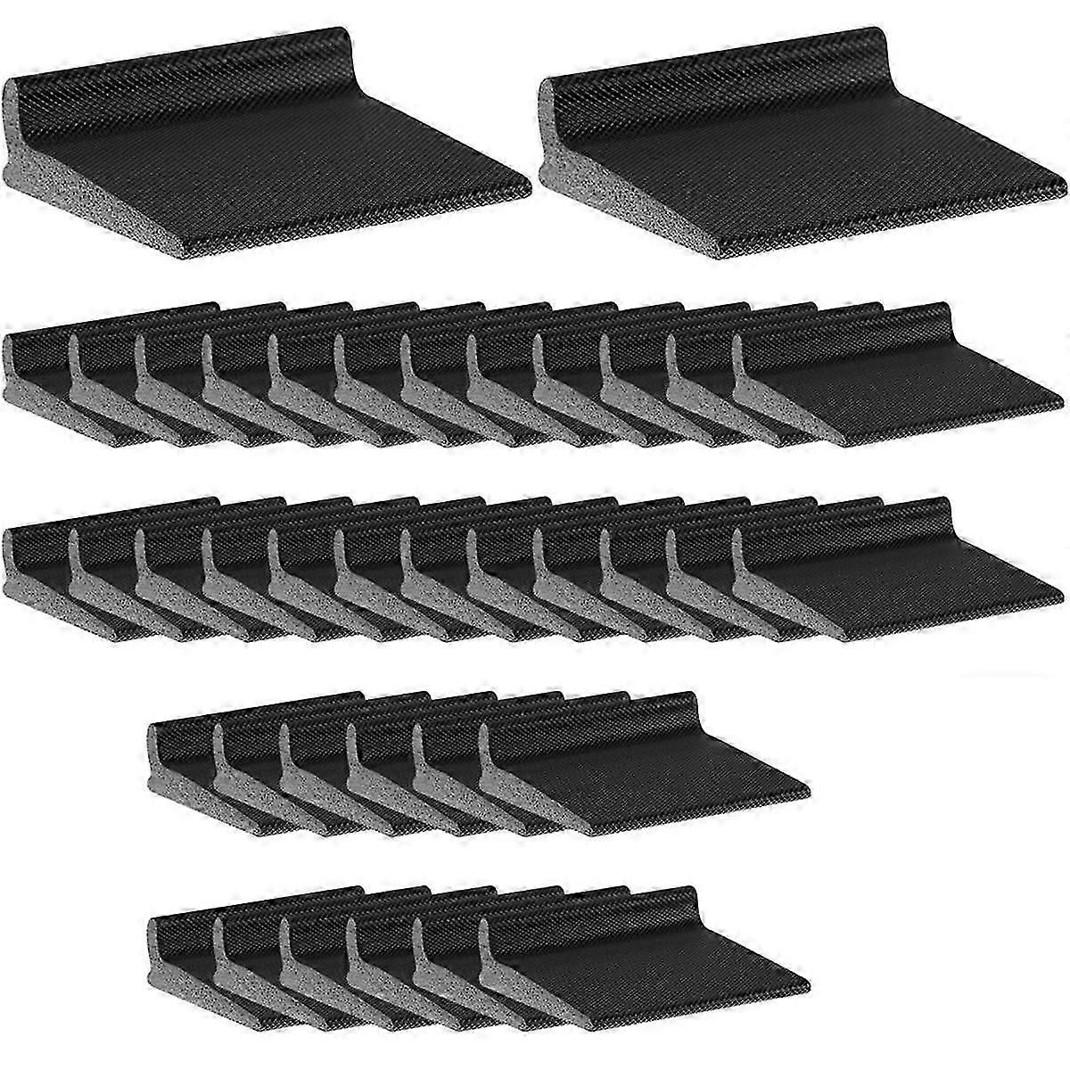 50 Pieces Door Corner Seal, Self Adhesive Frame Door Corner Seals for Noise Isolation and Weather P