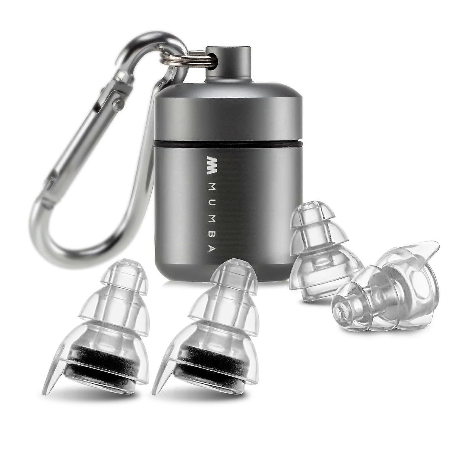 High Fidelity Concert Earplugs, Reusable Musicians Ear Plugs with 24dB Noise Reduction and Advanced Filter Technology