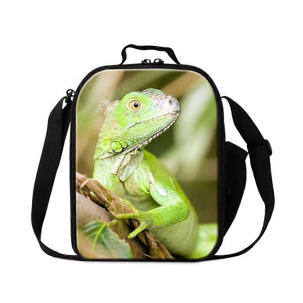 Cool Animal Prints Lizard Pattern Insulated Cooler Lunch Bag for School Small