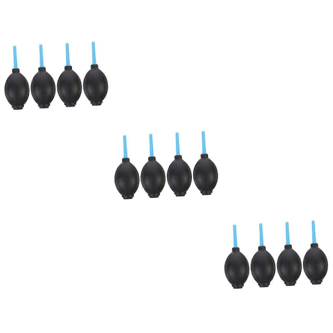 Keypad Air Blower Dust Cleaner Tool Set, 3 Sets of 4pcs Soft Plastic Squeeze Ball Pump for Compressed Air Cleaning
