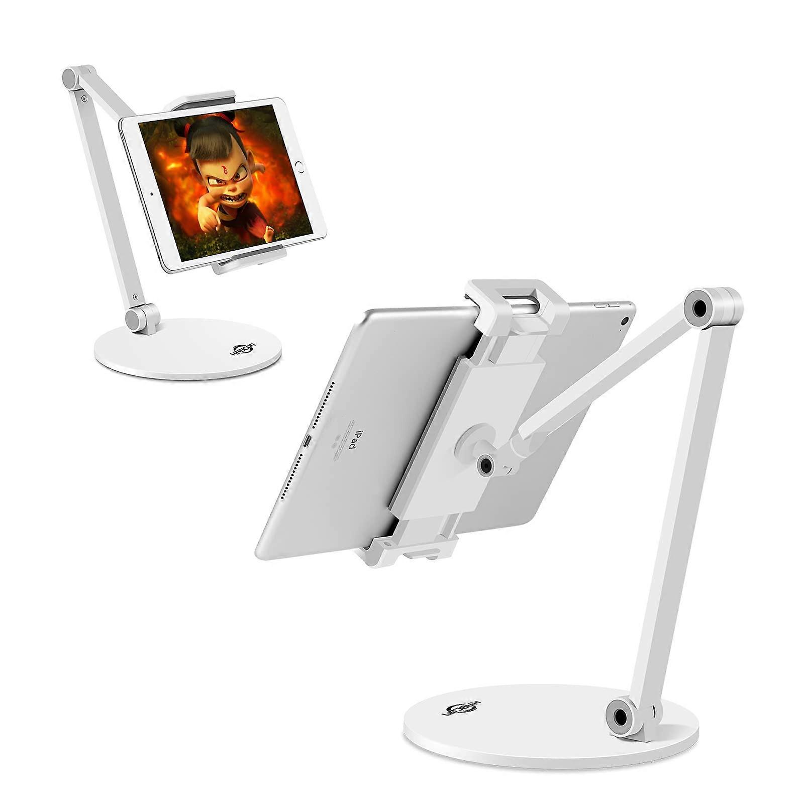 Tablet Stand - Adjustable 360° Multi-Angle Eye Level Holder, Durable Aluminum Compatibility for All Tablets