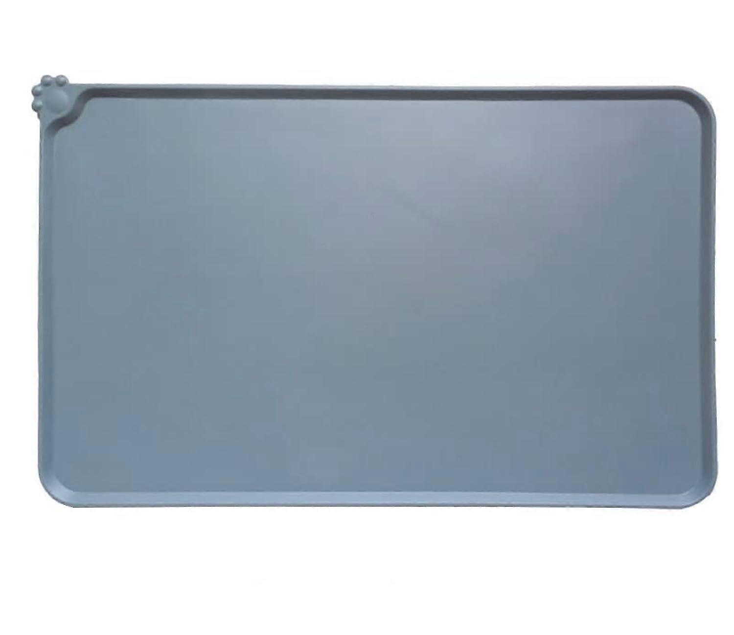 Silicone Non-Slip Dog Food Container Mat with Raised Edge for Cats and Dogs – Durable, Easy to Clean, Large Size
