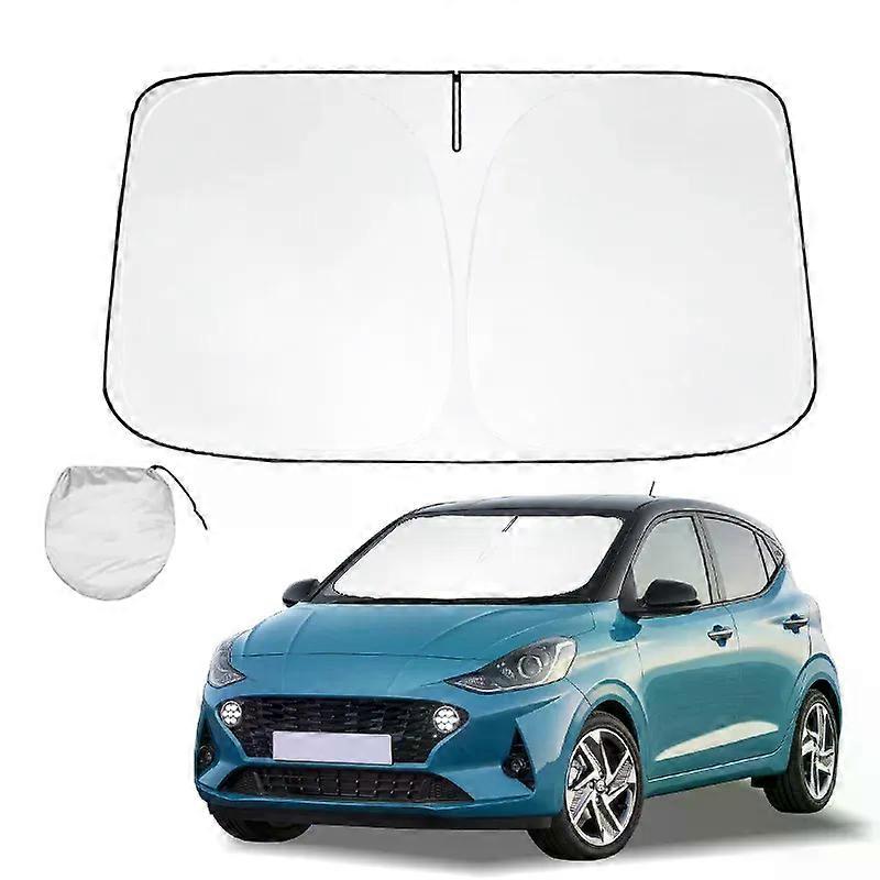 שמשת שמש צל עבור יונדאי i10 שמשיה מגן שמש בלוקים מתקפלים קרני UV שומרים על המכונית שלך קרירה יותר