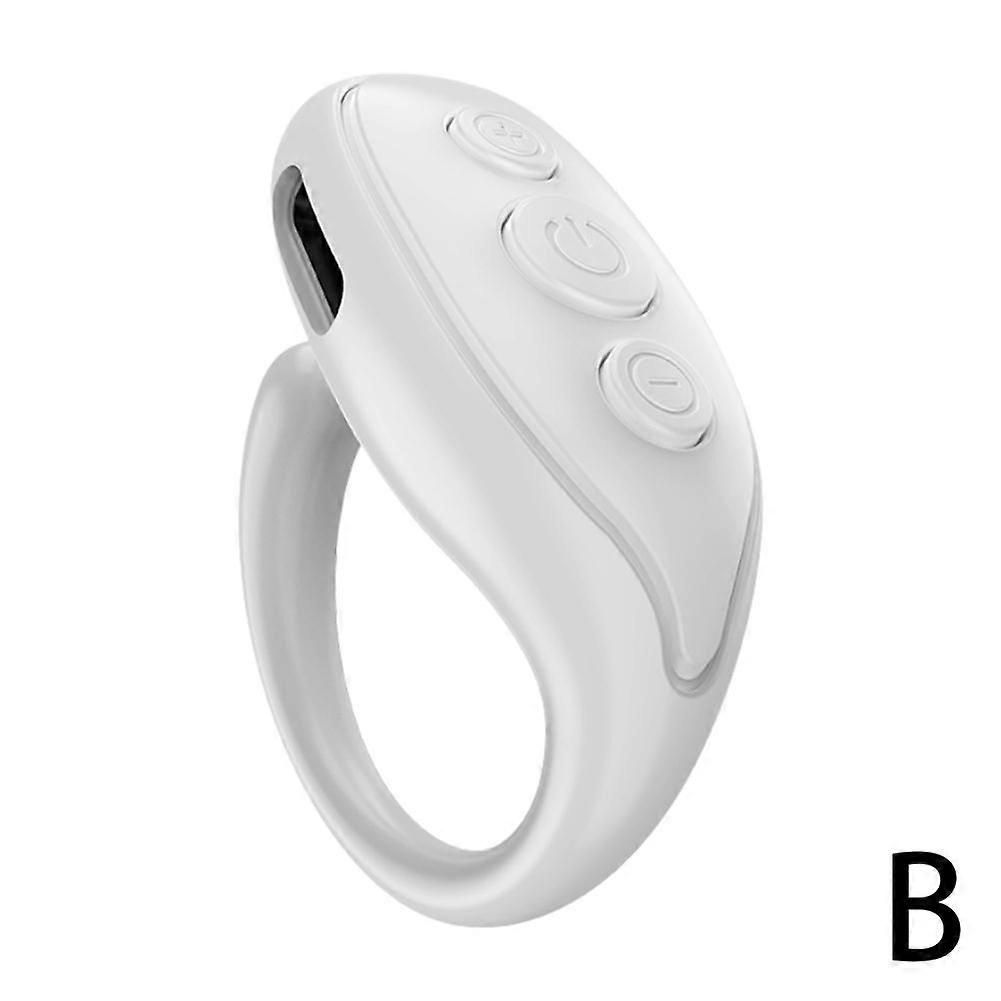 Weiß (B) 1pcs$Mobile Bluetooth Fernbedienung Wireless Mobile Kamera Controller Tik Tok Ring Fernbedienung Ring Lazy Artifact Factory