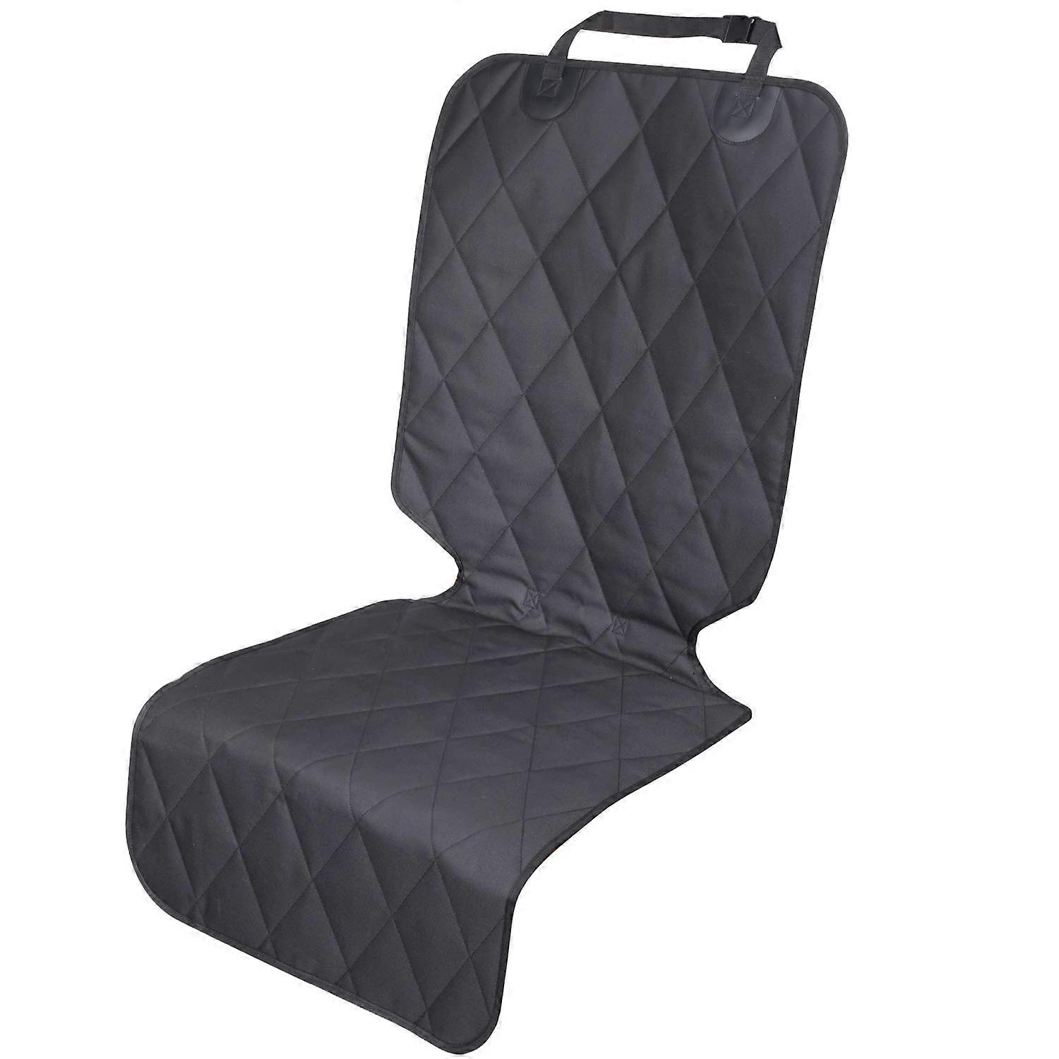 Front Dog Seat Cover 1 Pack No-Skirt Design 4 Layers Quilted 600D Oxford Waterproof Car Protector for Front Seats