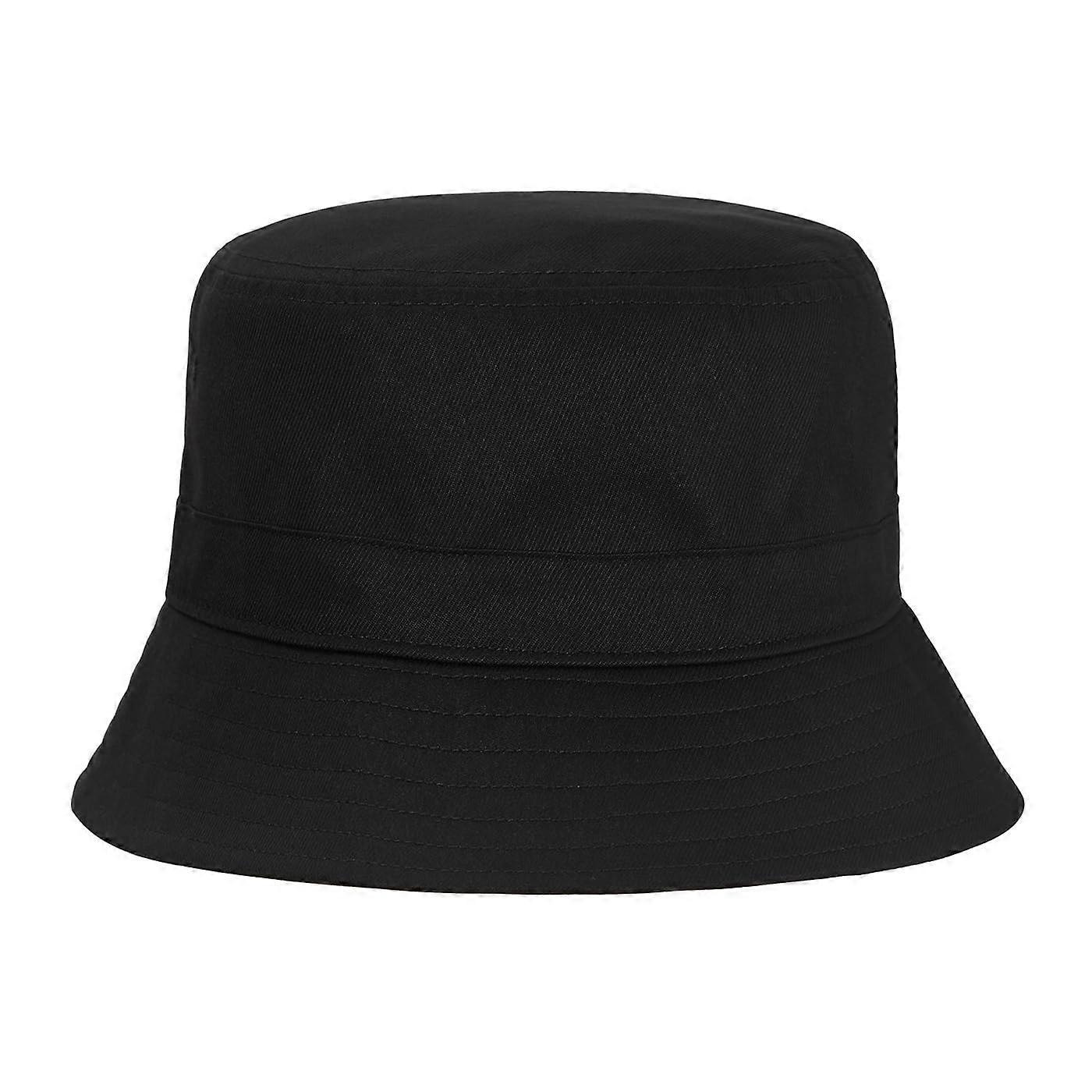 Aquarius Hat Unisex Edition Solid Beach Sun Hat One Size Black