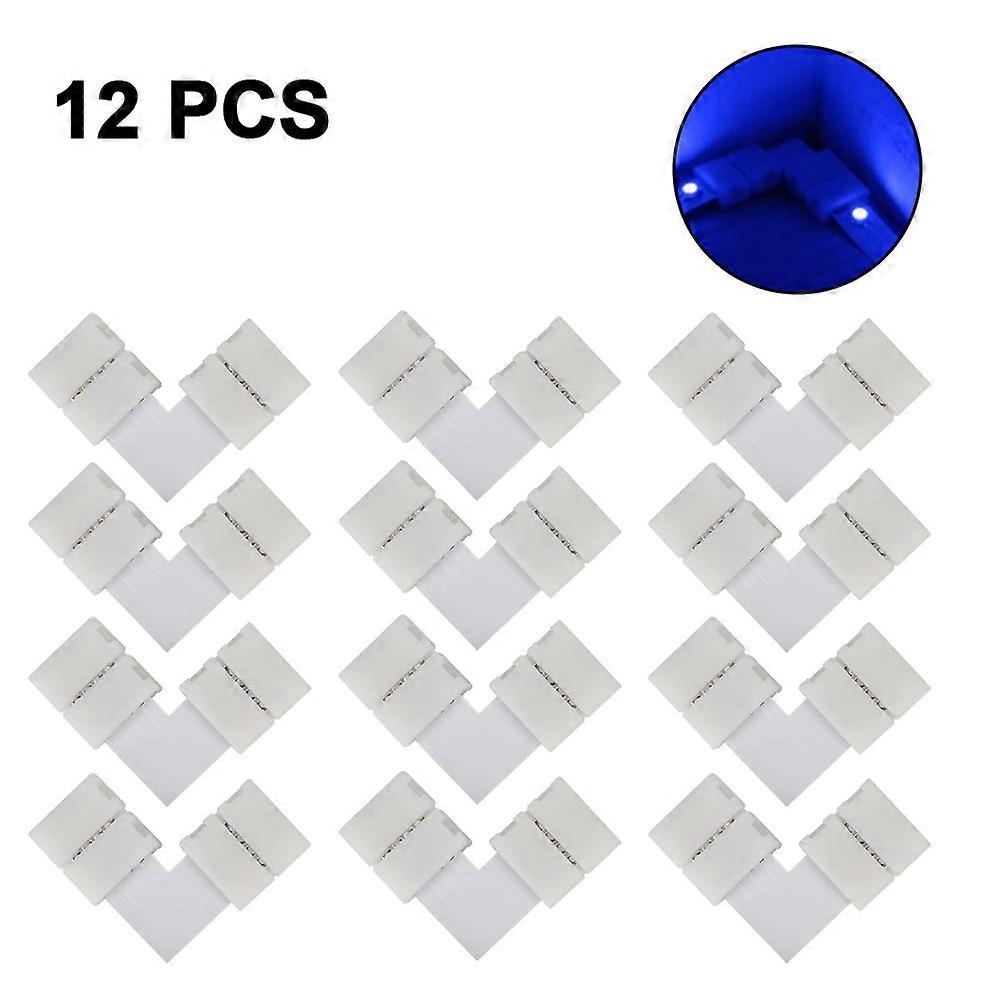 12 Pieces  LED Strip Connector Full Kit, Gapless Solderless Adapter Extension Compatible