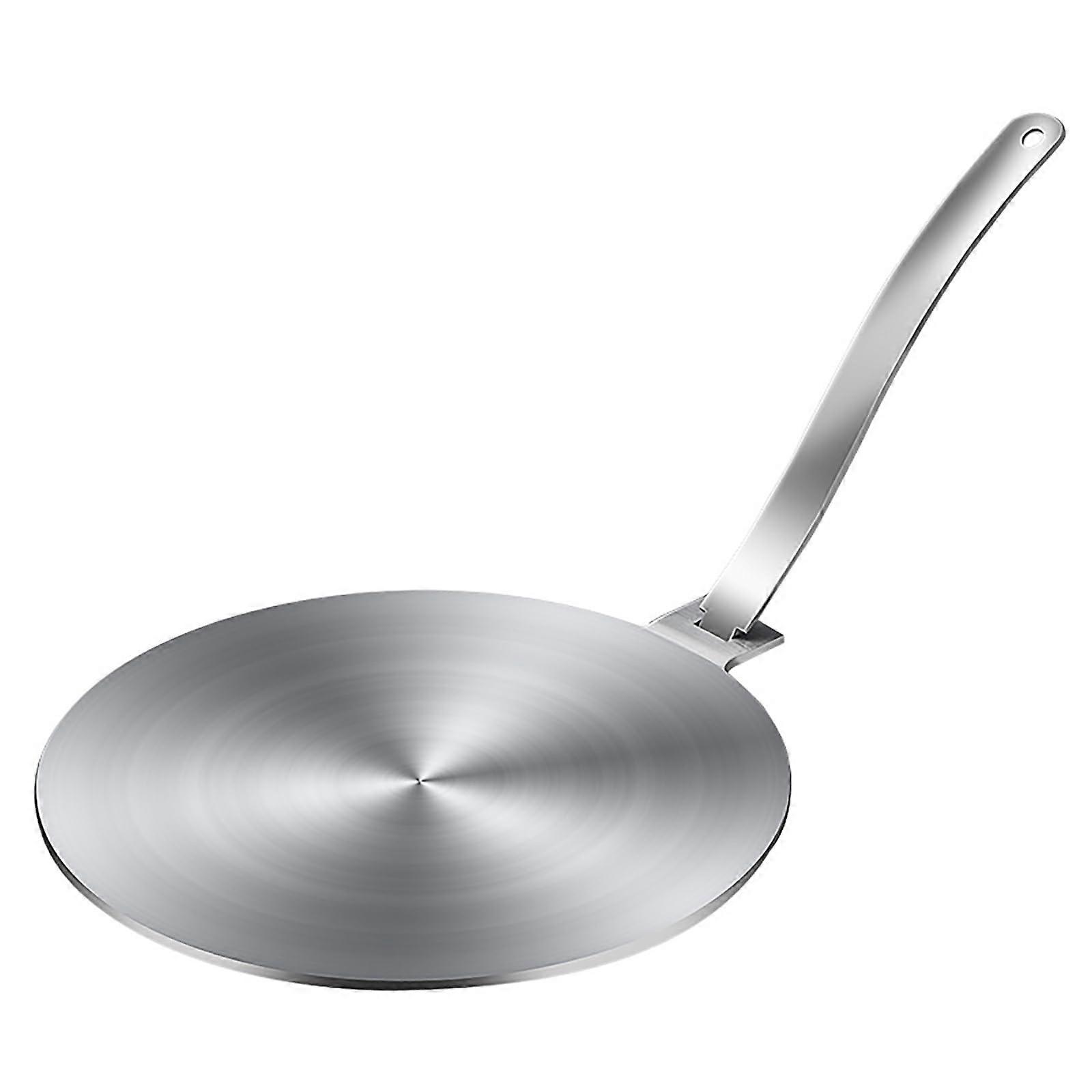 Induction Adapter Plate 20cm Stainless Steel Heat Diffuser for Glass Cooktop Stoves and Induction Hobs with Removable Handle