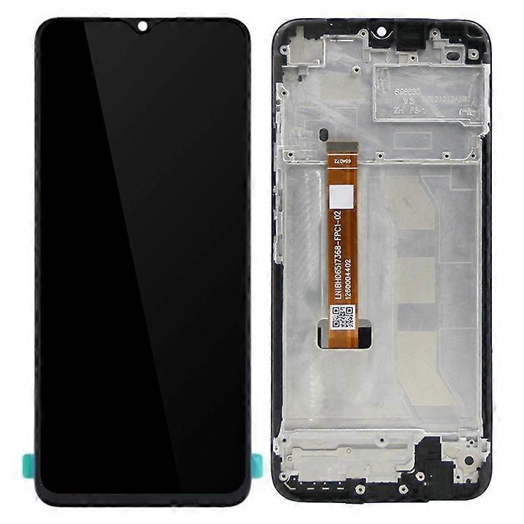 Compatible pour l’écran LCD et le numériseur Realme C11 RMX2185 Grade S OEM + partie cadre (sans logo)