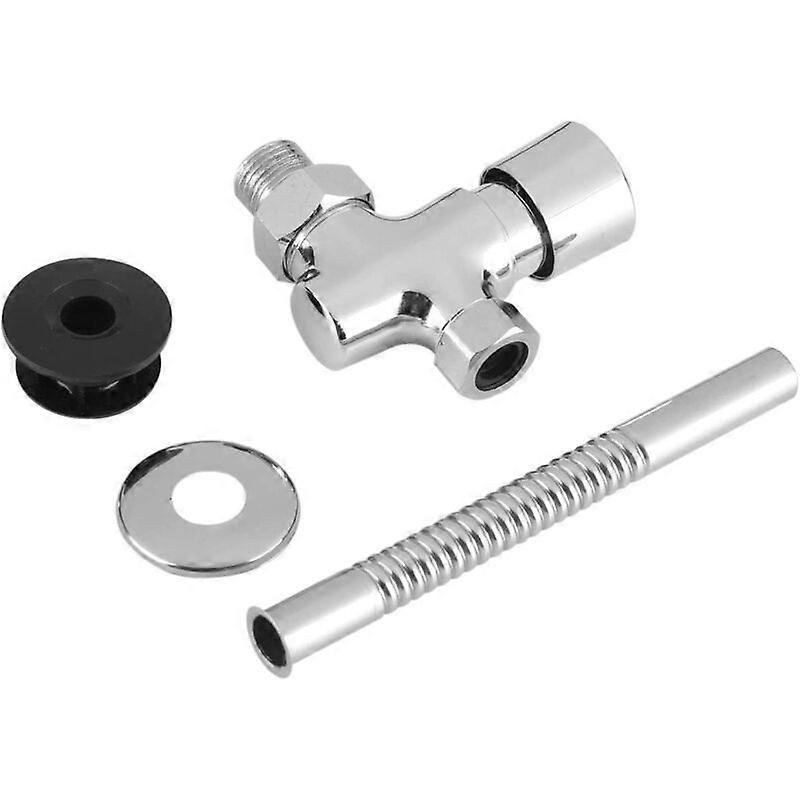 Urinal Flush Valve, Toilet Urinal Flush Valve Button Type, Manual Delay Auto Shut Off, Will Save Water Greatly