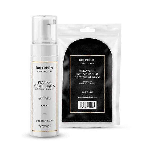 TanExpert Coconut Glow Self-Tanning Foam + Mitt