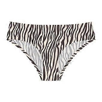 Womens Seamless Underwear No Show Panties Soft Stretch Hipster Bikini Underwears 3-Pack, Zebra Leopard, L