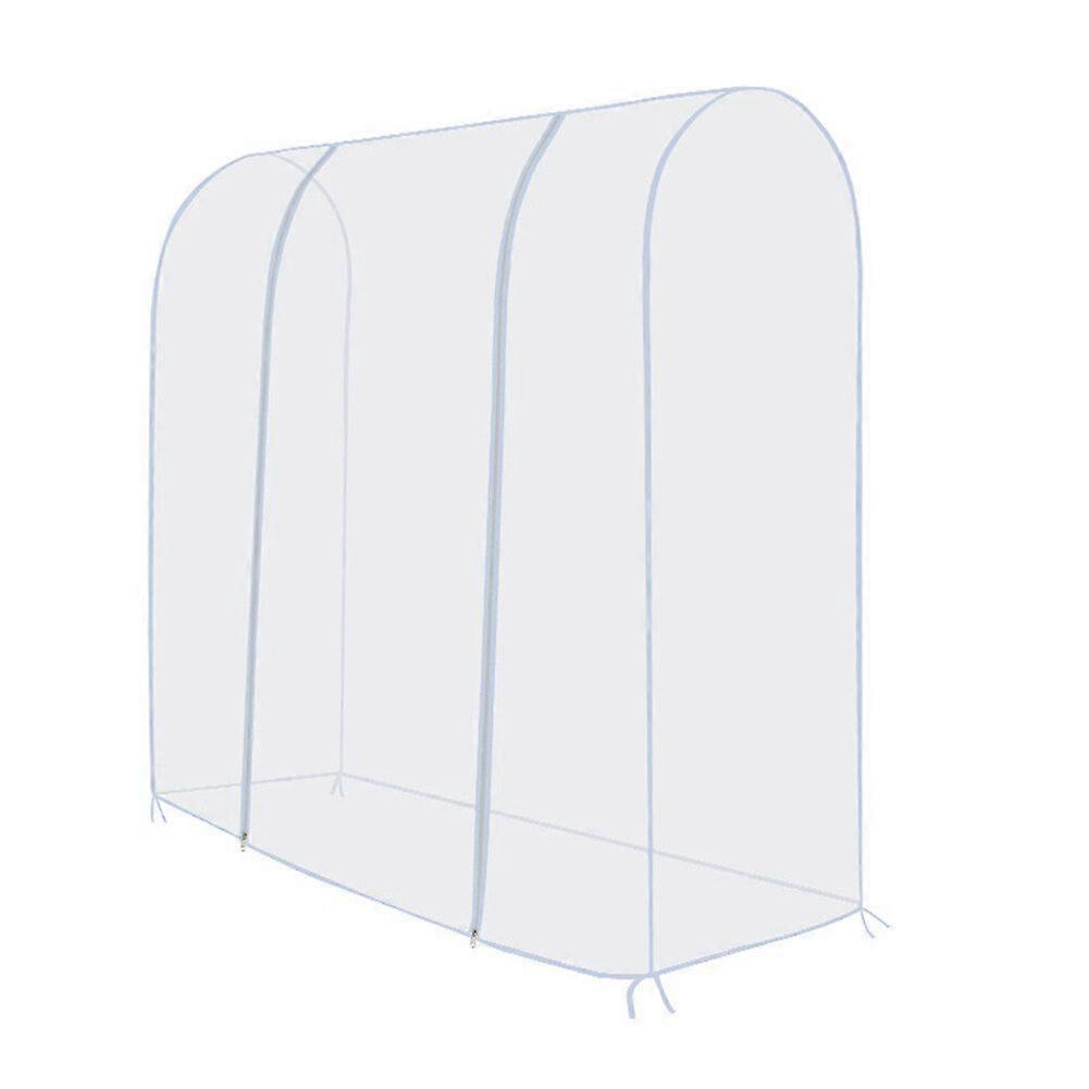 Neues Upgrade Kleiderständer Abdeckung Transparent PEVA Rail Rack Abdeckung Klar Reißverschluss Kleidung Staubdicht Wasserdicht Tasche Bekleidung Lagerung Display