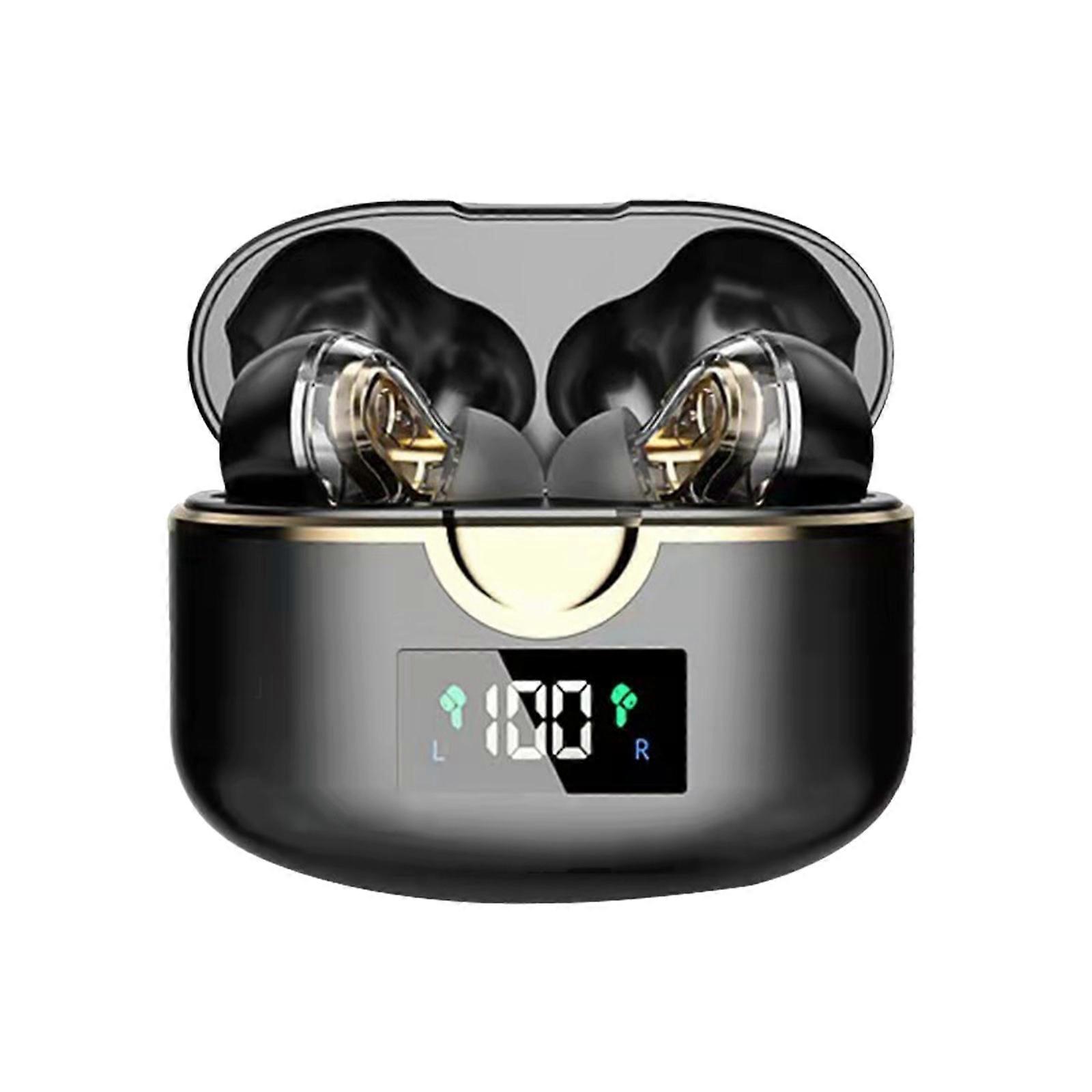 In-ear 5.0 Double-moving Ring Four-speaker Subwoofer Bluetooth Headset With Rotating Display