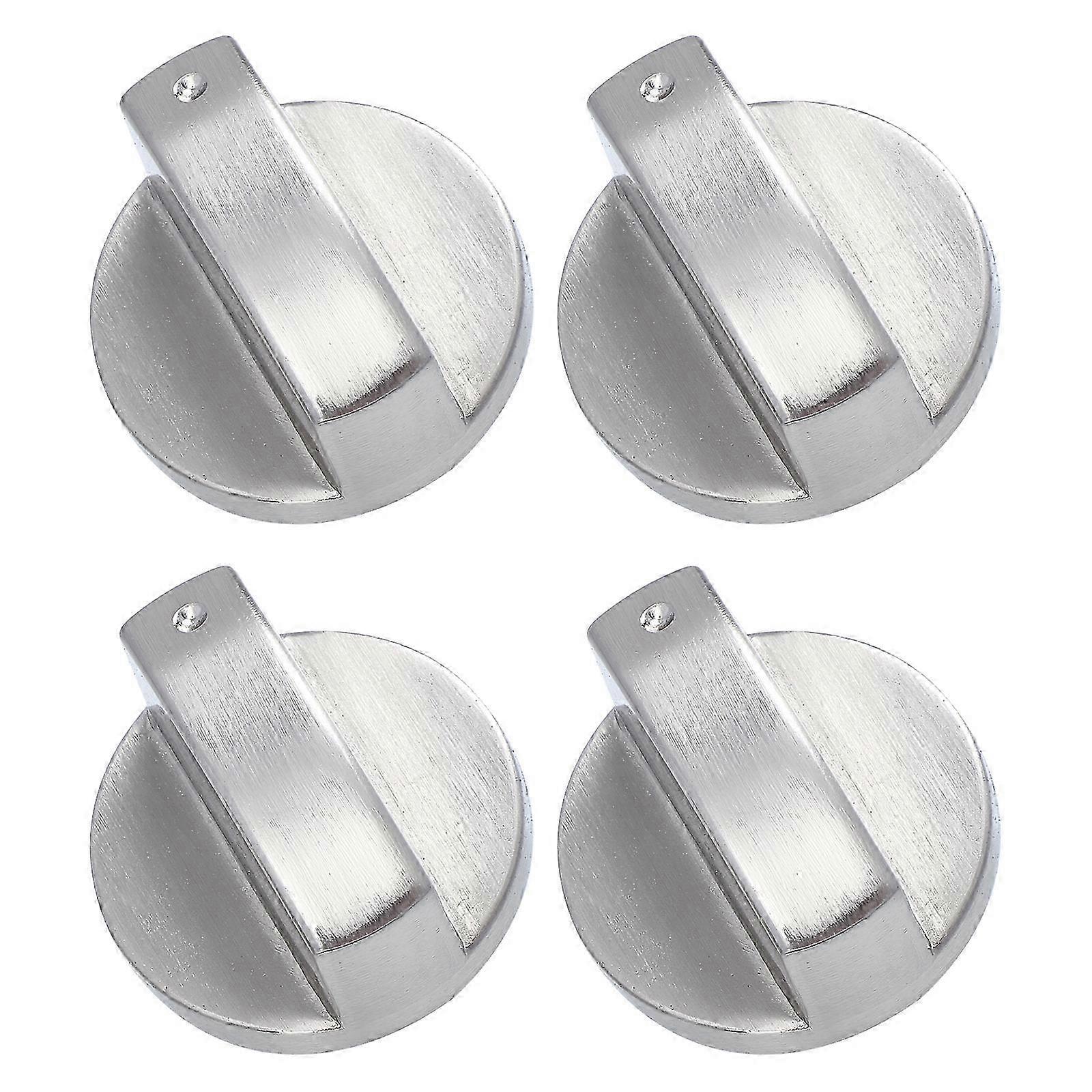 4pcs Replacement Stove Knobs Universal Electric Range Knob Metal Burner Control Knobs