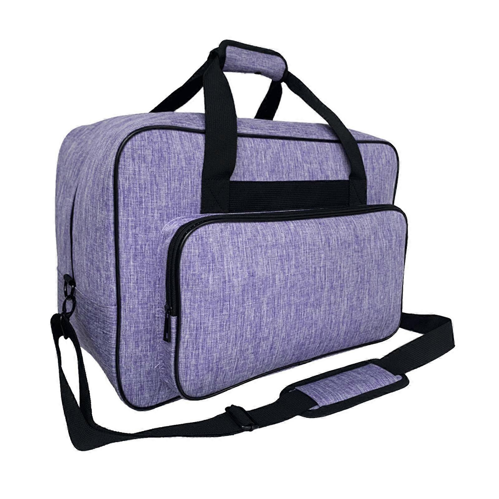 Étui de transport de machine à coudre Sac de machine à coudre anti-poussière avec poignées Sac de rangement pour machine à coudre pour femme Couleur violette