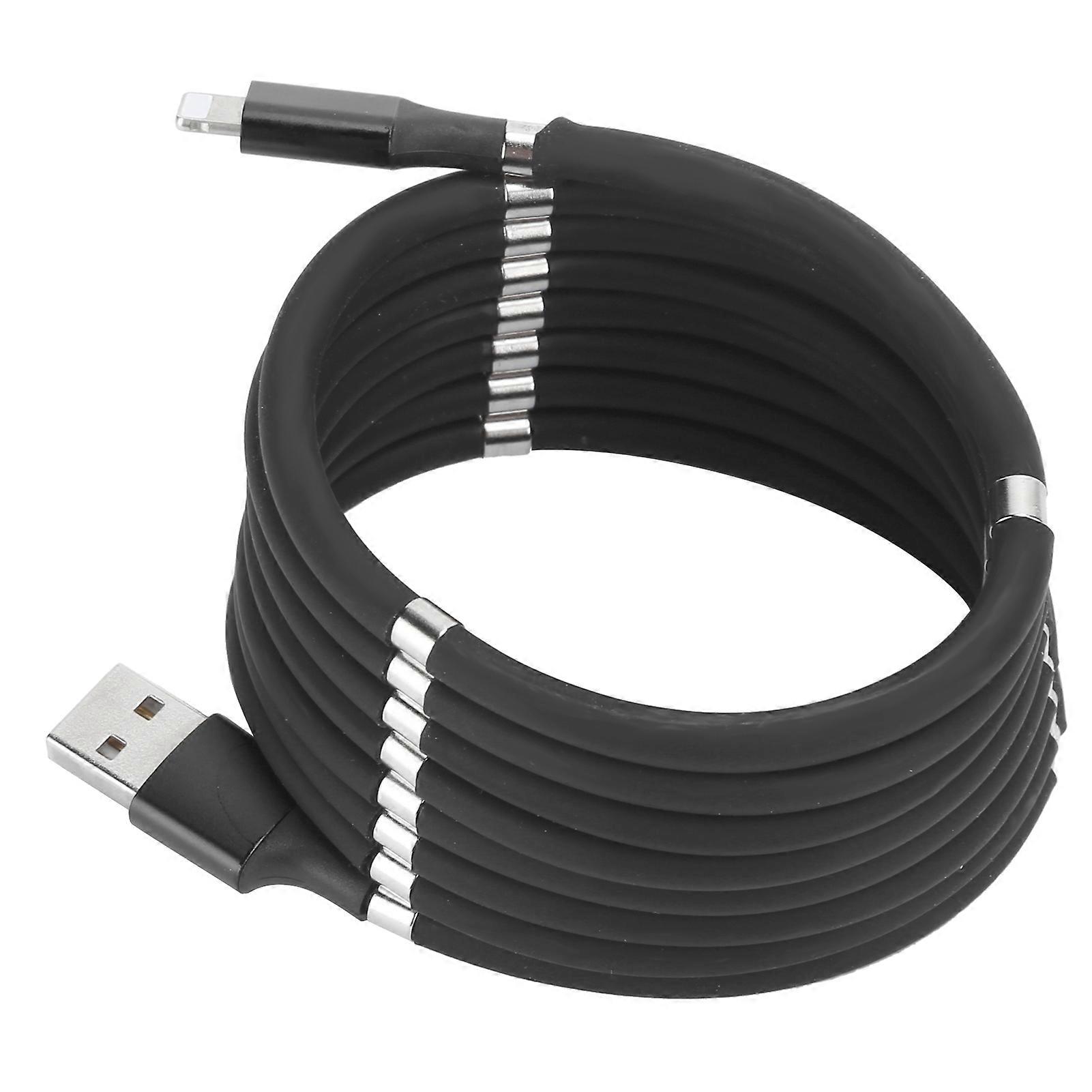 1.8M Magnetic Absorption Data Cable for IOS Connector Charging Cable 3A Fast Charge