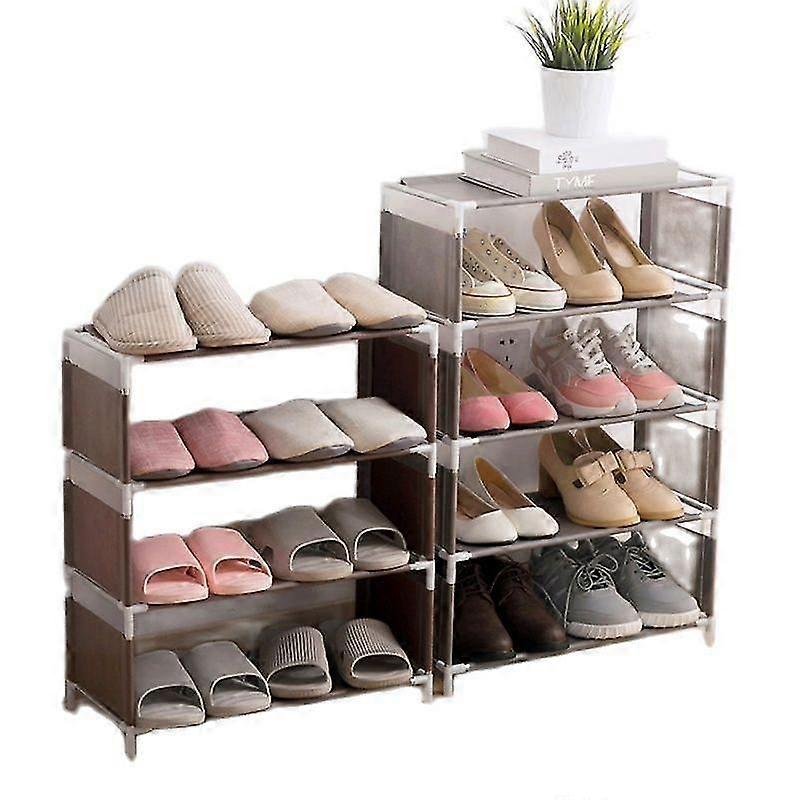 Lebanghui 3/4/5 Layer Assembly Shoe Rack Non-woven Dustproof Shoe Organizer Home Shoe Shelf