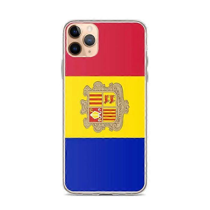 iPhone Case - Andorra - Flag - Soft - Multicolor - Transparent TPU