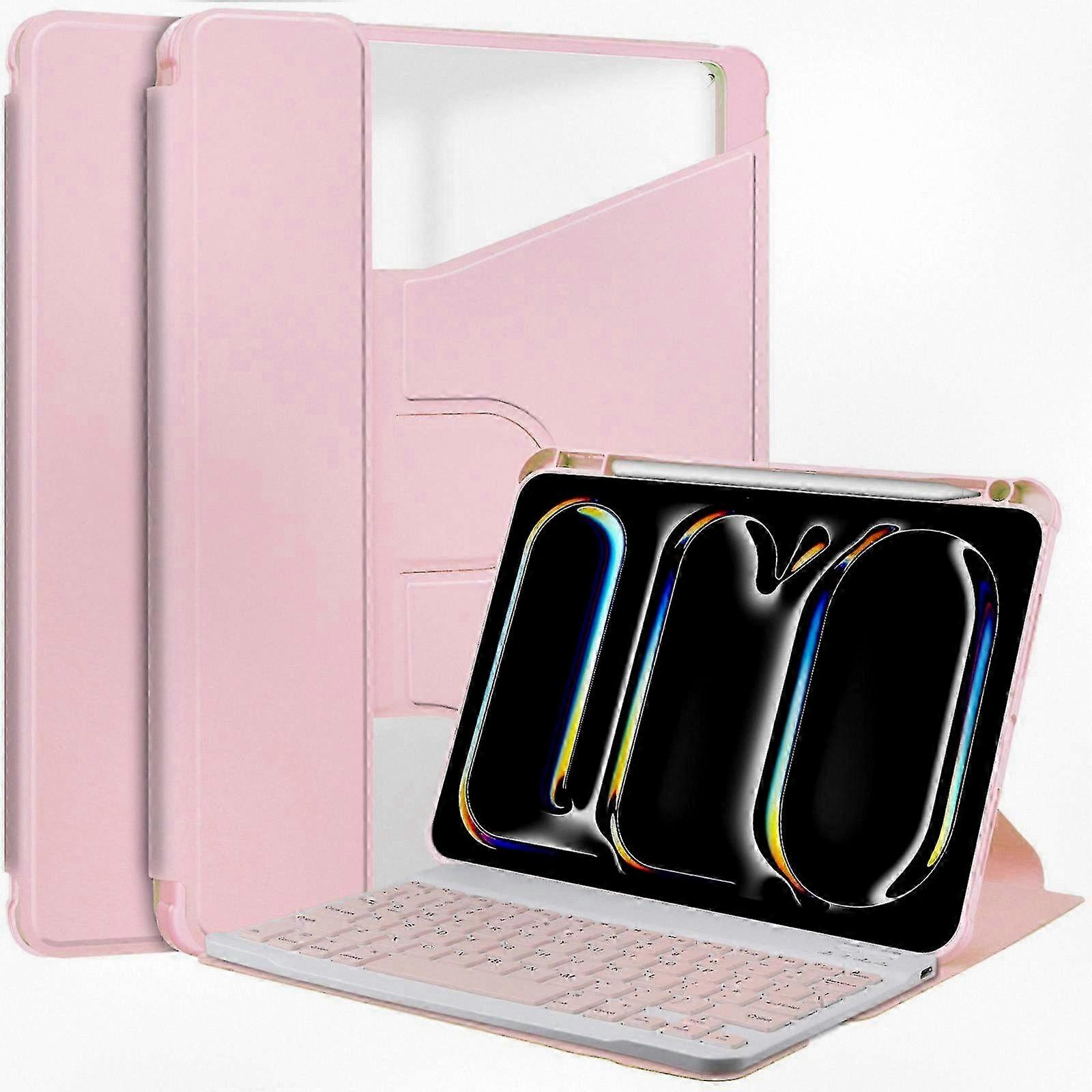 Smart Leather Keyboard Case Compatible with 11-Inch Tablet for 2024 Version
