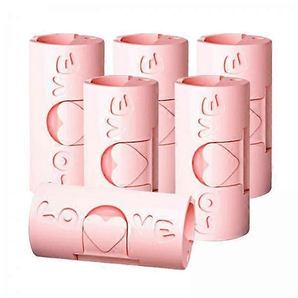 2x6 Pieces Multipurpose Bed Sheet Fixed Clamp for Fastening Snacks Towels Pink