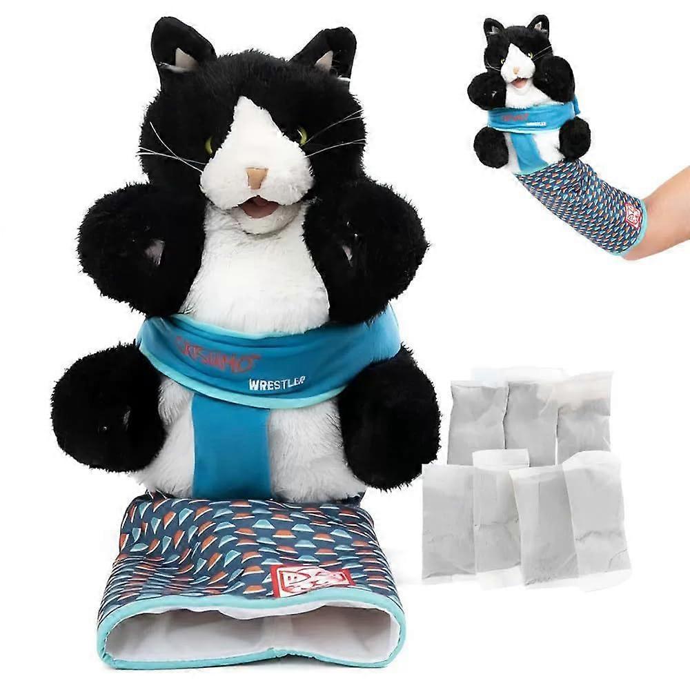 Cats Puppet Wrestler Hand Puppets Plush Animal Toys For Cats, Interactive Cat Hand Puppet Toy, Boredom Busting Training