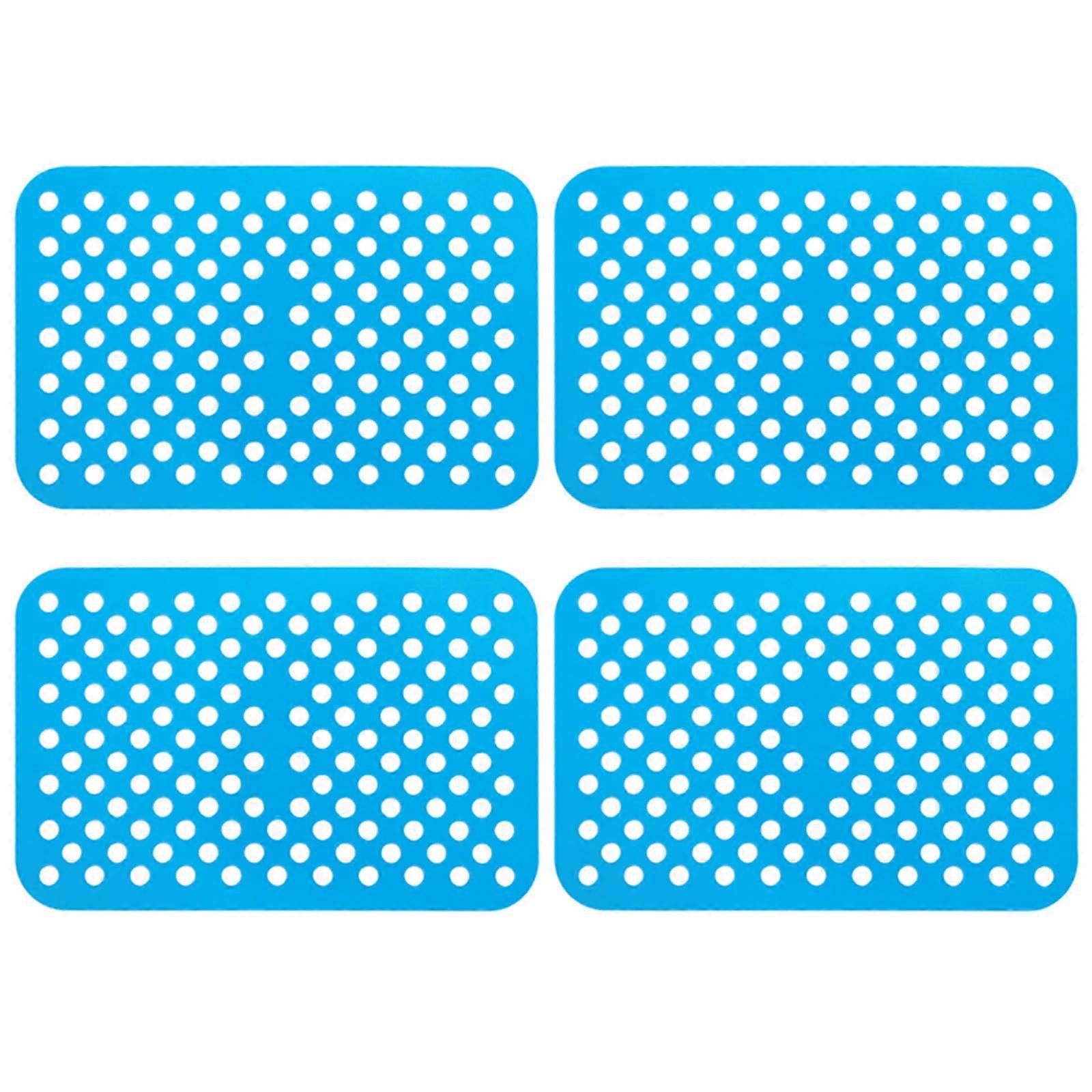 Reusable Air Fryer Paper Rectangular Air Fryer Mats Silicone Air Fryer Accessories 3 Colors Choose for Air Fryers Use Blue