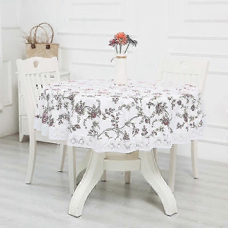 Round Tablecloth Grey Polyester Round Table Cloth Wipe Clean 180cm Wrinkle Free And Stain Resistant Circle Table Cloth