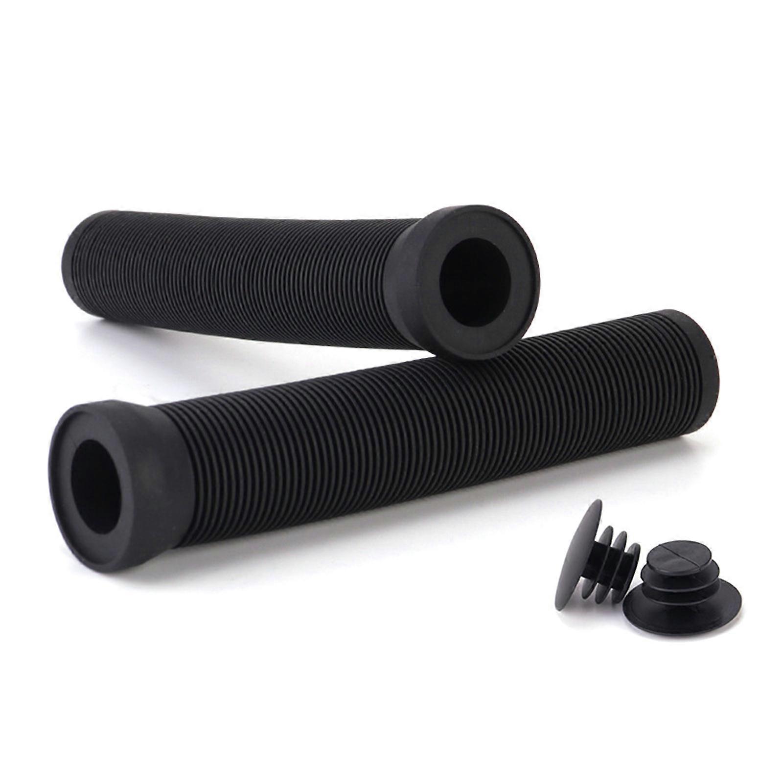 Soft Non Slip Bicycles Handle Grip Universal Rubber Handle Cover Shockproof Bike Handlebar Grip Cycling Replacement Part Black