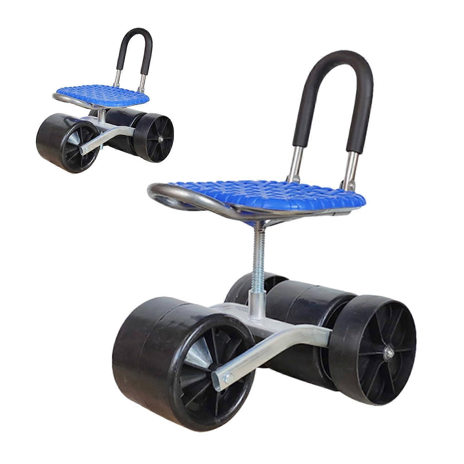 Roller Gartenhocker Portable Garden Cart And Rolling Seat For Vegetable Beds, Lawn, Courtyard - Foldable Ergonomic Bench