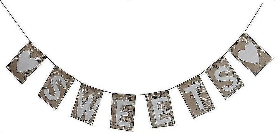 Burlap Banner Rustic Country Wedding Hanging Sign